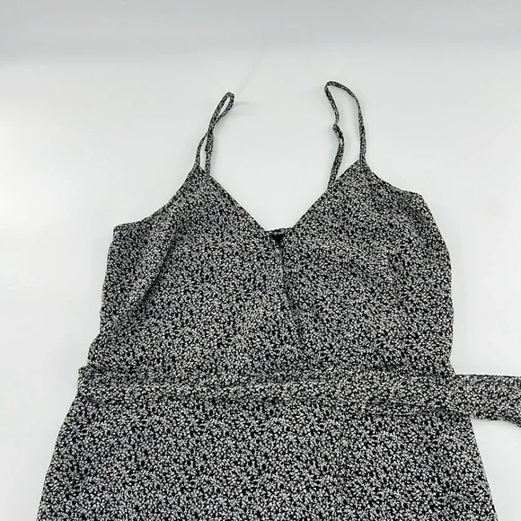 Abercrombie & Fitch Charcoal Floral Midi Dress - Picture 4 of 10